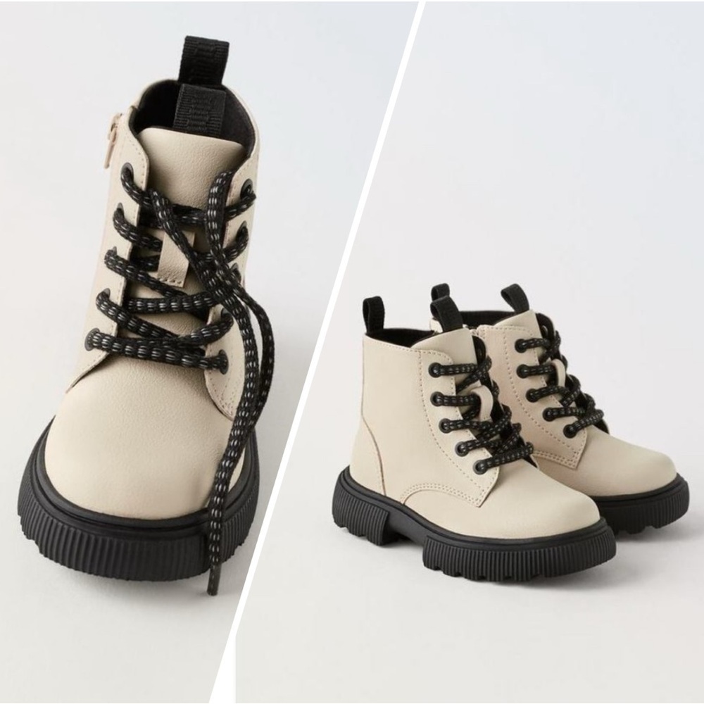 CHUNKY LACE-UP BOOTS - Picture 1 of 6